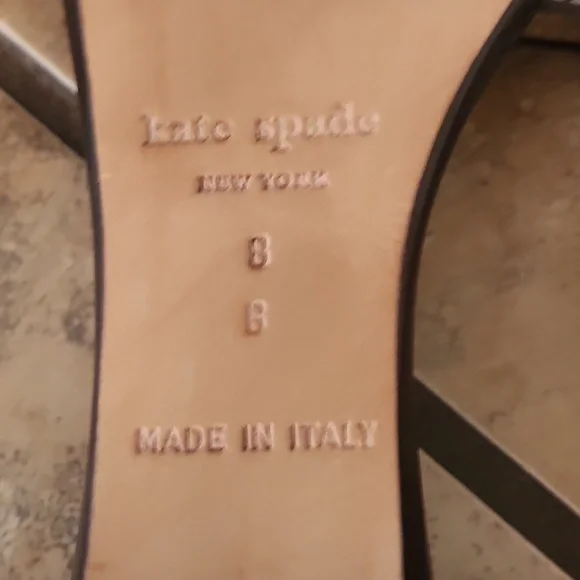 Kate Spade Toby Brown Button Women's Sandals - Picture 6 of 6